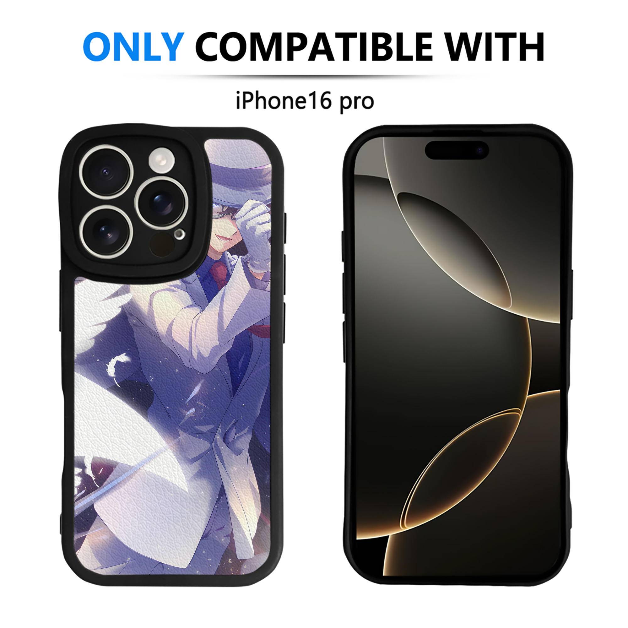 （画像用） 名探偵コナン Detective Conan 【iPhone 16シリーズ対応】シリコンスマホケース（レザー調） 材質：シリコン